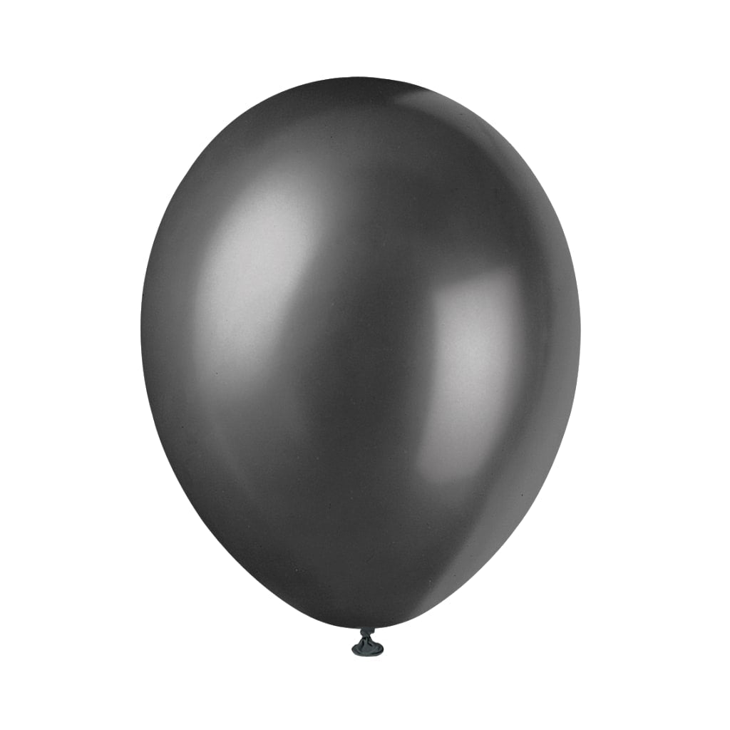 Ballon schwarz 30 cm, 8 Stück