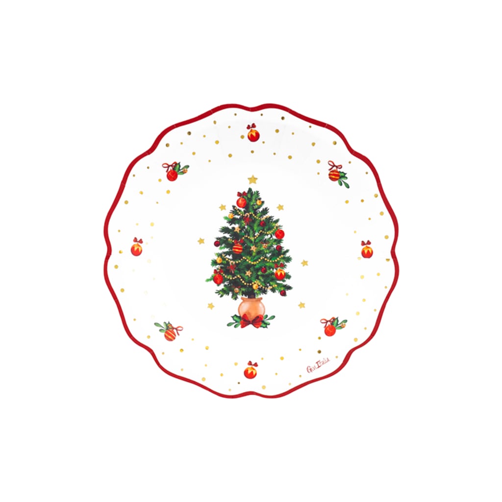 Einwegteller Christmas Wishes 21cm, 8 Stück