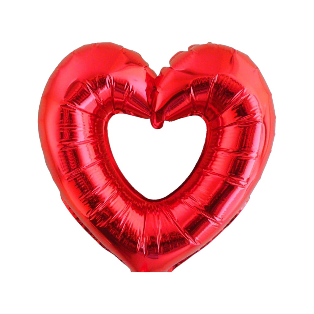 Herz Rot Folienballon, 28cm
