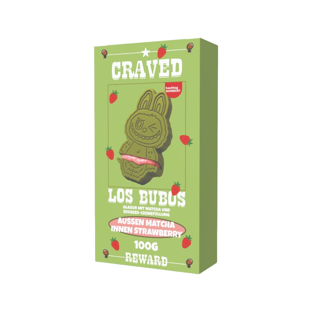 Los Bubos Schokolade Matcha Strawberry, 100g