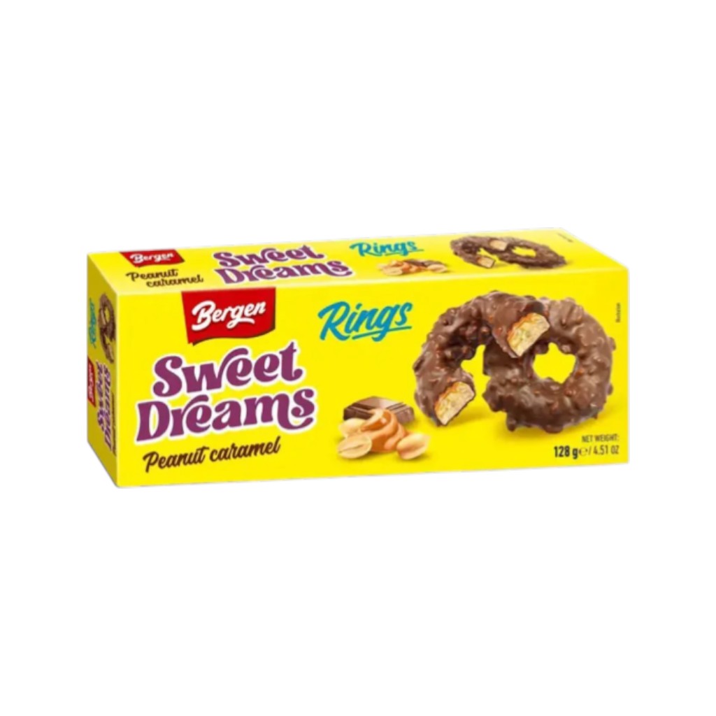 Bergen Rings Sweet Dreams Peanut Caramel, 128g