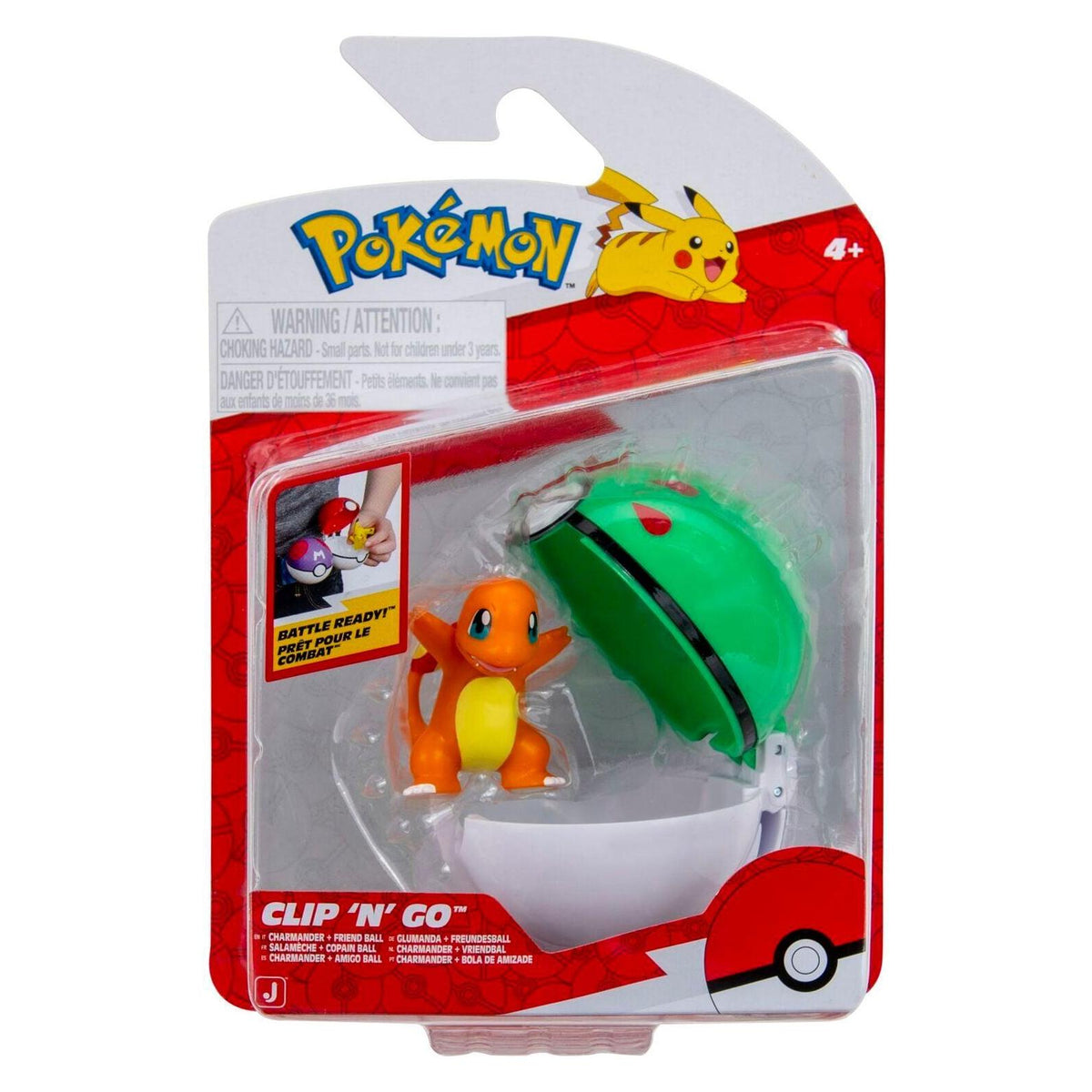 Pokémon Clip'n'Go Glumanda, 1 Stück