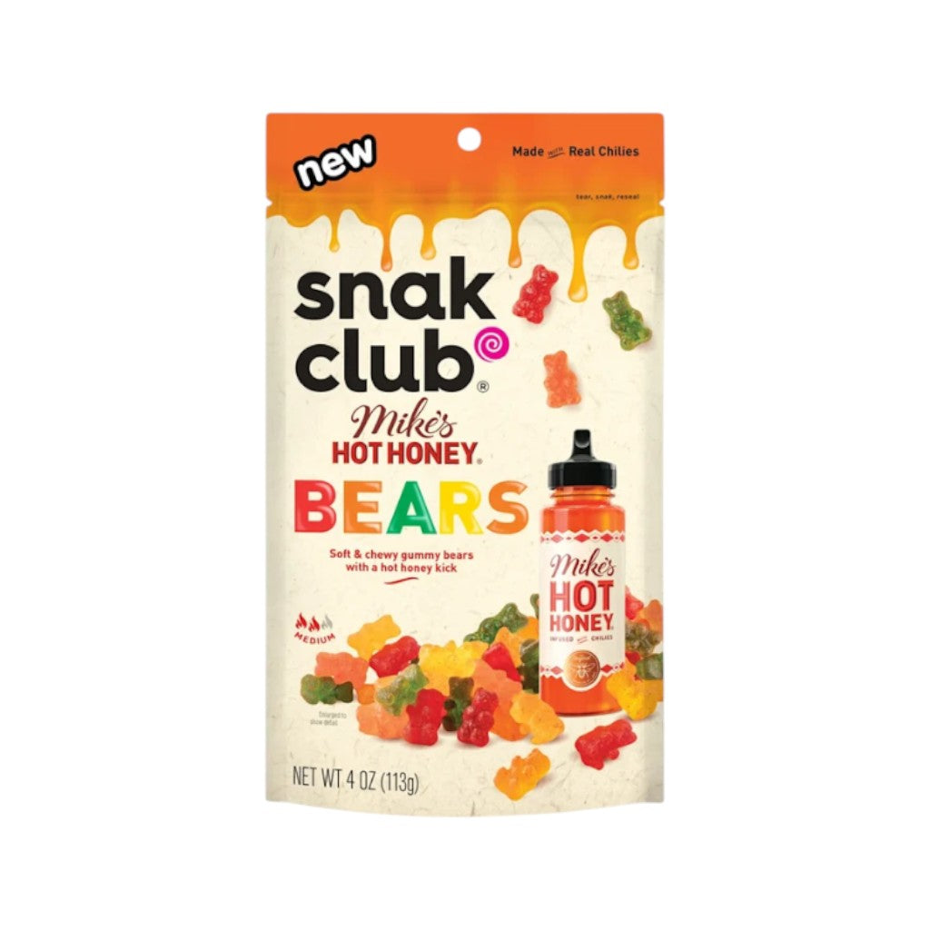 Snak Club Mikes Hot Honey bears, 113g