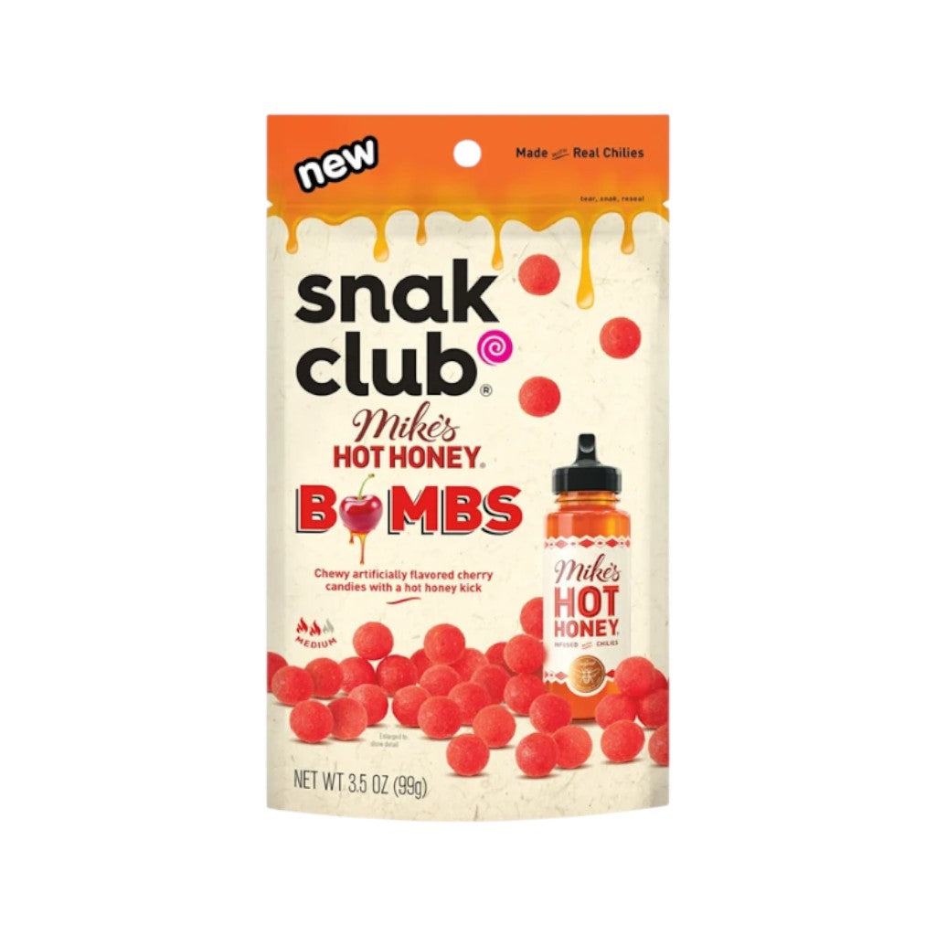 Snak Club Mikes Hot Honey Cherry bombs, 99g