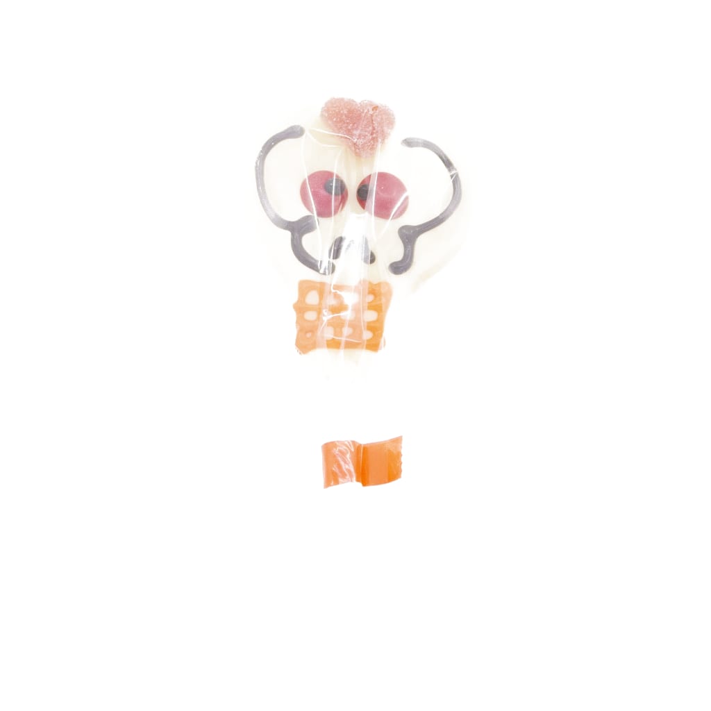 Schädel Marshmallow Lollipop, 30g