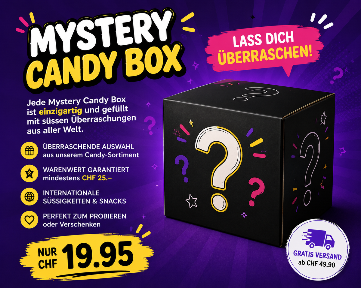 🎁 Mystery Candy Box – Jeden Monat eine einzigartige Box