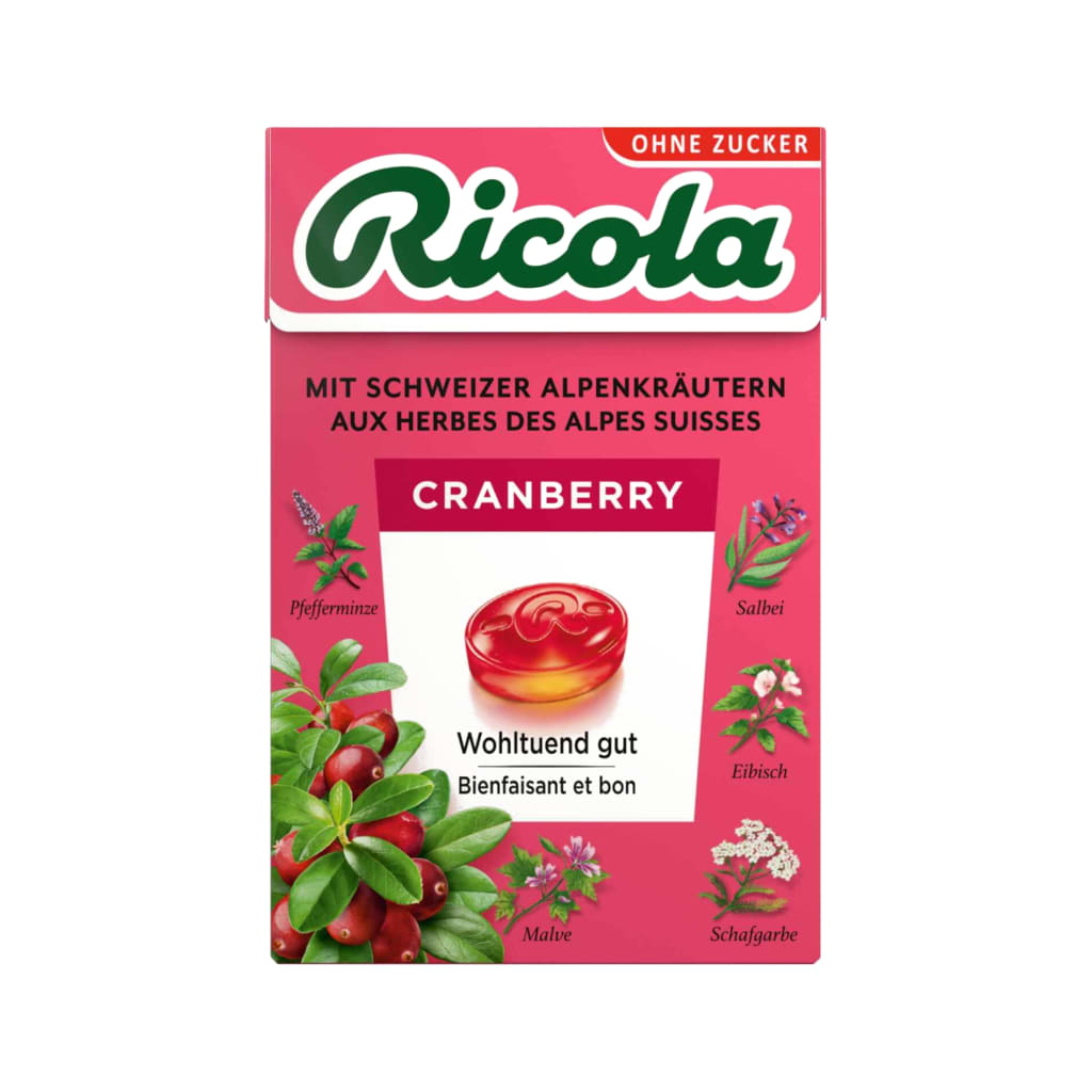 Ricola Cranberry Box, 50g