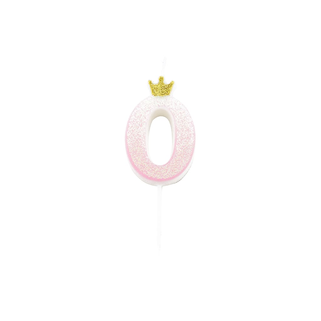 Crown Glitzerkerze, 9,5cm | 0