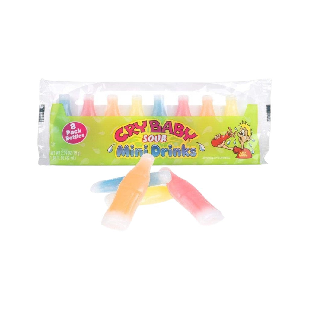 Cry Baby Sour Mini Wax Bottles, 79g