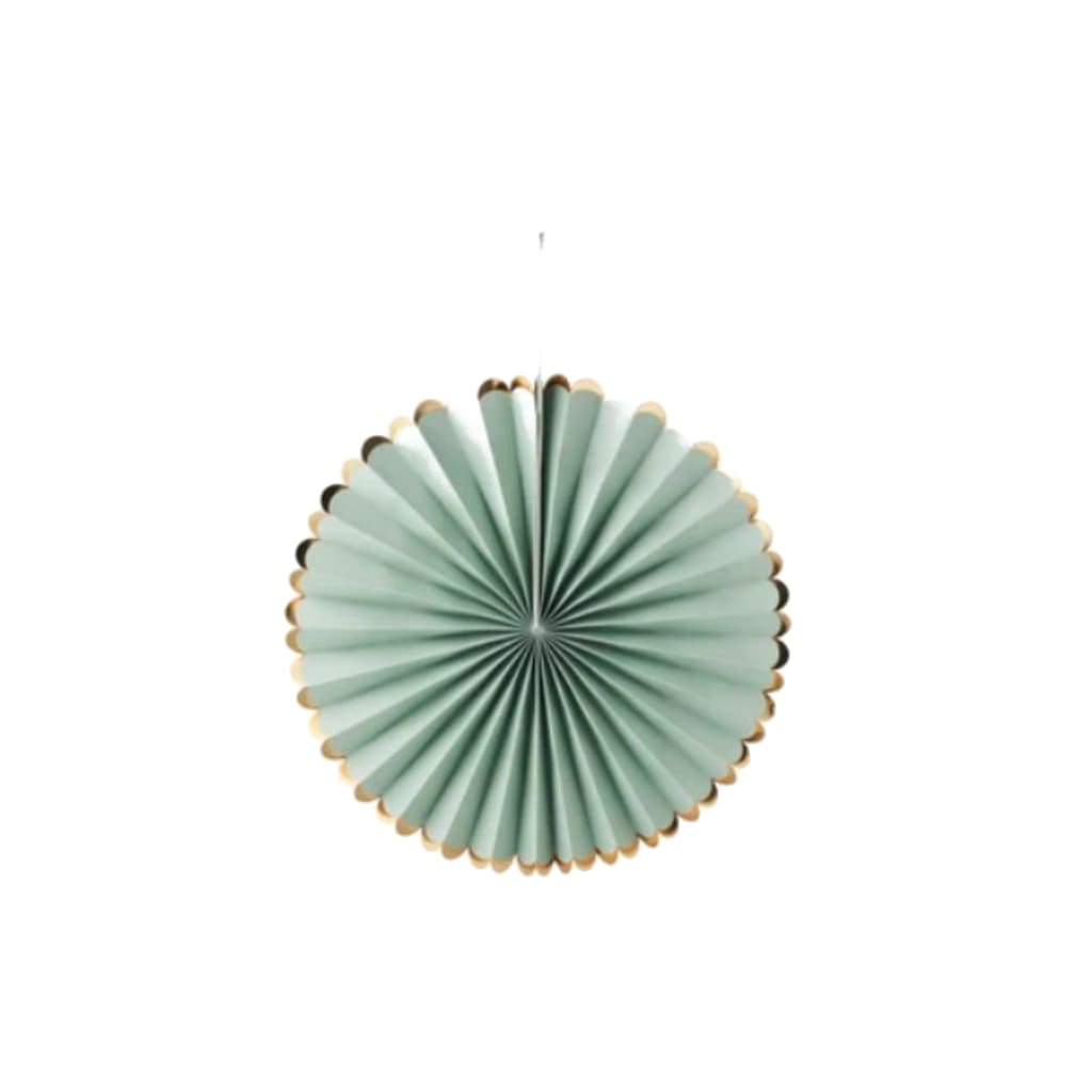 Papierfächer Surf Spray Green zum Aufhängen, 32cm