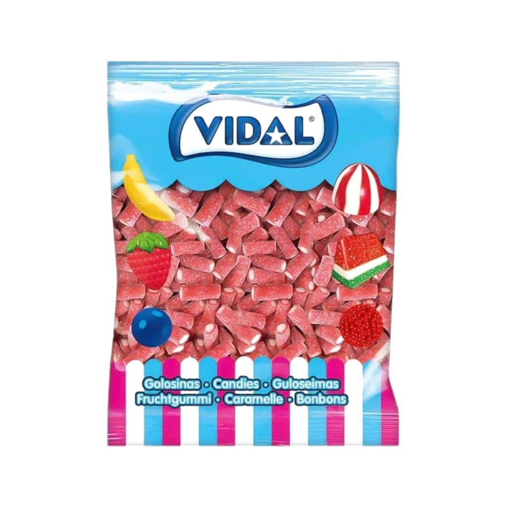 Vidal Sour Strawberry Mini Pencils, 1kg