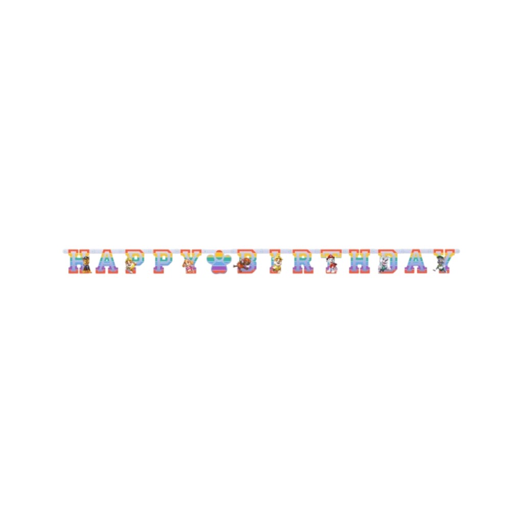 Happy Birthday Paw Patrol Banner, 1 Stück