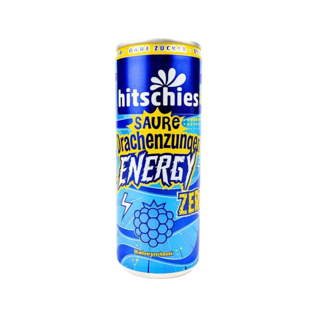 Hitschies Saure Drachenzungen Energy Himbeergeschmack Zero, 250ml