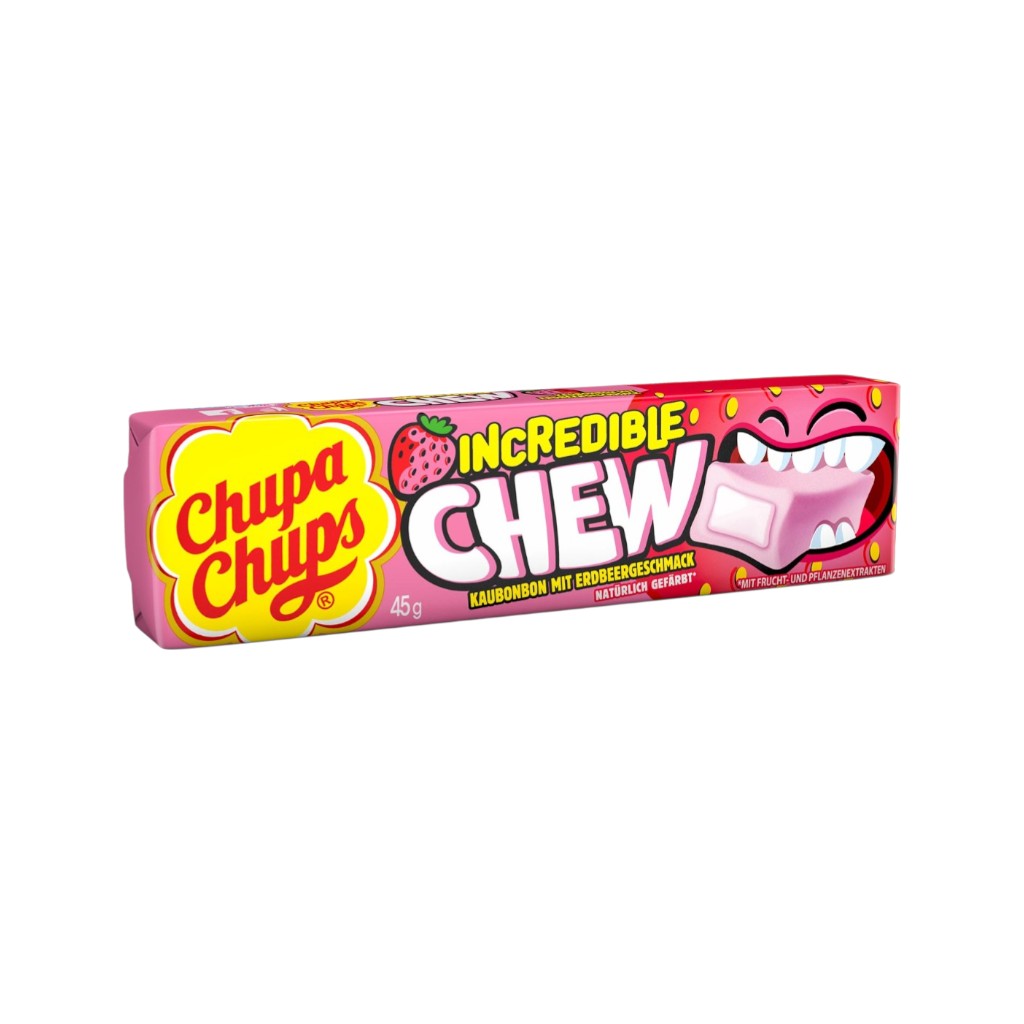 Chupa Chups Incredible Chew Erdbeere, 45g