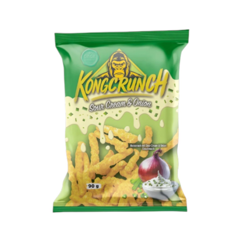 Kongcrunch Sour Cream & Onion Style, 90g