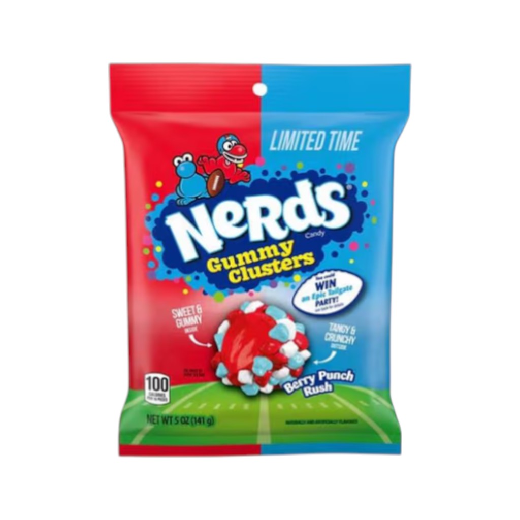 Nerds Gummy Clusters Berry Punch Rush, 141g