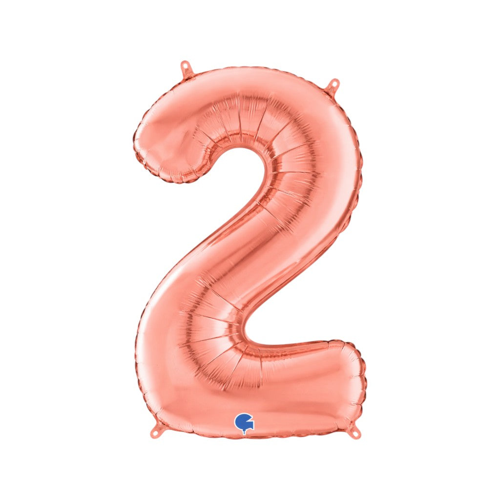 Ballon Zahlen Rosé , 35 cm | 2