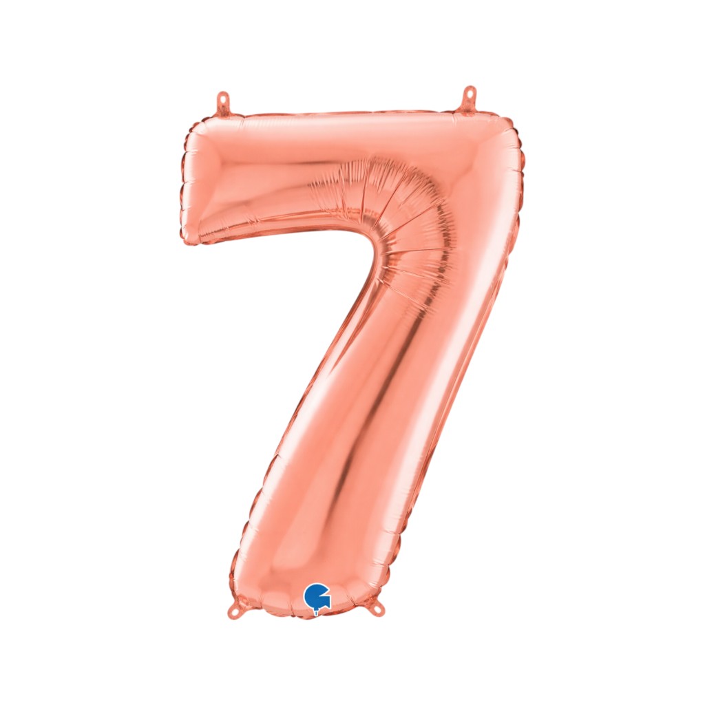 Ballon Zahlen Rosé , 35 cm | 7